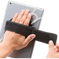 サンワダイレクト タブレットハンドホルダー（スタンド機能・10.5インチ iPad Pro、9.7インチiPa、iPad mini対応） 1個（直送品）