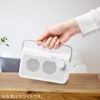 サンワダイレクト テレビスピーカー(ワイヤレス・テレビ用・手元スピーカー・充電式・最大30m・ブラック) 400-SP083BK 1個（直送品）
