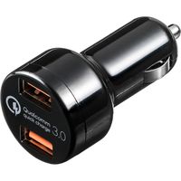 サンワダイレクト Quick Charge 3.0対応カーチャージャー 200-CAR050 1個（直送品）