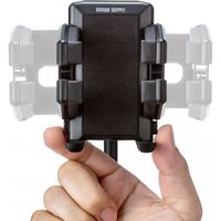 サンワダイレクト スマートフォン用車載ホルダー（ドリンクホルダー・カップホルダー・フレキシブルアーム・ホルダー調整・ワンタッチ取り外し） 1個（直送品）