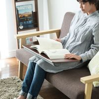 サンワダイレクト 膝上デスク（ノートパソコン・木目・クッション・テーブル） 200-HUS007 1個（直送品）