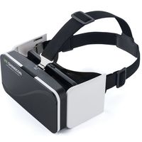 サンワダイレクト 3D VRゴーグル（iPhone、スマホ対応・折りたたみ・360度動画視聴・4インチ～6インチ対応・VR SHINECON） 1個（直送品）