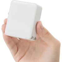 サンワダイレクト USB充電器（3ポート・合計4.8A・スマホ充電器・出張・旅行・コンパクトサイズ） 700-AC022W 1個（直送品）