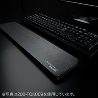 サンワダイレクト キーボード用リストレスト（コンパクトキーボード用・ノートPC用・疲労軽減・ブラック） 200-TOK008 1個（直送品）