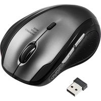 静音マウス(ワイヤレス・エルゴノミクス・人間工学・中型・5ボタン・DPI切替・ガンメタリック) 400-MA110GM 1個（直送品）