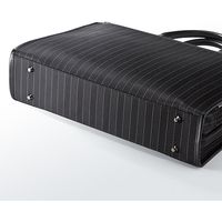 サンワダイレクト ストライプビジネスバッグ（大容量タイプ） 200-BAG088 1個（直送品）