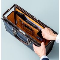 サンワダイレクト ダレスバッグ（ビジネスバッグ・日本製・ショルダーベルト付属・2WAY・デニム使用・鍵付・ネイビー） 200-BAG145NV 1個（直送品）