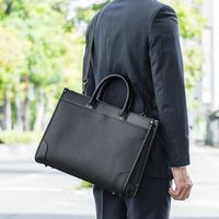 サンワダイレクト ビジネスバッグ（耐水加工・2WAY・ショルダーベルト付・A4対応） 200-BAG110WP 1個（直送品）