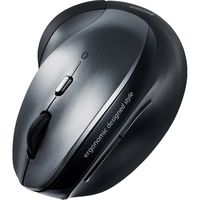 サンワダイレクト ワイヤレスマウス(Bluetooth・エルゴノミクス形状・DPI切替・ブルーLED光学式) 400-MA102 1個（直送品）