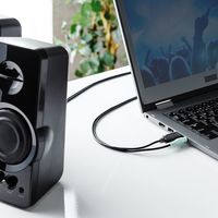 PCスピーカー(パソコンスピーカー・高出力36W・USB電源・テレビスピーカー・ハイパワースピーカー) 400-SP082 1個（直送品）