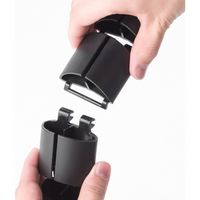 昇降デスク用ケーブルカバー(クランプ式・ブラック・ケーブルカバー・配線カバー・昇降デスク用・137cm) 200-CA039 1個（直送品）