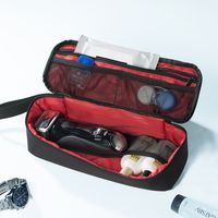 サンワダイレクト ガジェットポーチ（ACアダプタ収納ケース・モバイルバッテリーケース・縦長・キャリングケース・ブラック） 1個（直送品）