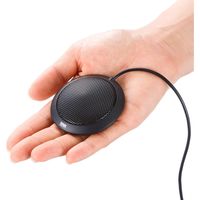 サンワダイレクト iPhone・iPad向け外付けマイク(WEB会議・Skype・FaceTime対応) 400-MC008 1個（直送品）