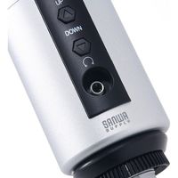 サンワダイレクト スタンドマイク（USB・単一指向性・コンデンサータイプ・高音質） 400-MC002 1個（直送品）