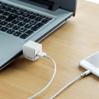 サンワダイレクト iPhoneカードリーダー（iPhone・バックアップ・microSD・Qubii・充電・カードリーダー） 1個（直送品）