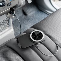 サンワダイレクト 車載Bluetoothスピーカー（ハンズフリー・通話・音楽対応・Bluetooth4.1・高音質・3W） 1個（直送品）