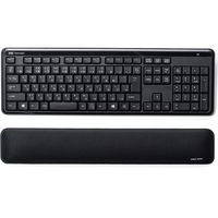 サンワダイレクト リストレスト（フルキーボード用・手首・腱鞘炎防止・疲労軽減・クッション・幅45.3cm） 200-TOK016BK 1個（直送品）