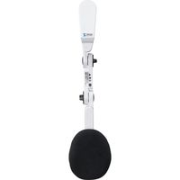 サンワダイレクト エルゴノミクスアームレスト（アームレスト・エルゴノミクス・クランプ式・ホワイト） 200-TOK011W 1個（直送品）