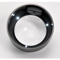 サンワダイレクト 拡大鏡（デスクルーペ・LEDライト付・5倍） 400-CAM013 1個（直送品）