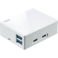 サンワダイレクト USBハブ付きType-C ACアダプタ（ACアダプタ・USBハブ・Type-C・USB Aコネクタ・HDMI出力・USB PD）（直送品）