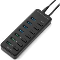 USBハブ　USB3.2Gen1　USB3.2Gen1×7　USBポート　400-HUB067BK　サンワサプライ　1個（直送品）