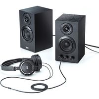 サンワダイレクト ブックシェルフスピーカー(低音高音調整可能・ステレオ・高音質) 400-SP068 1個（直送品）