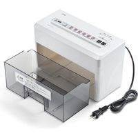 サンワダイレクト 小型シュレッダー（電動・マイクロカット・2枚細断・連続8分使用） 400-PSD025 1個（直送品）