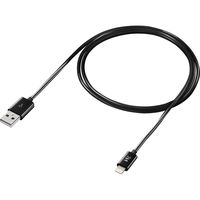 サンワダイレクト ライトニングUSBケーブル（Apple MFi認証品・充電・同期・1m・ブラック） 500-IPLM011BKK 1本（直送品）