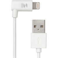 サンワダイレクト L字型 ライトニングケーブル（Apple MFi認証品・充電・同期・Lightning・1m・ホワイト） 1本（直送品）