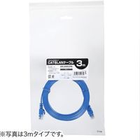 サンワダイレクト Cat6 フラットLANケーブル 15m （カテゴリー6・より線・ストレート・ブルー） 500-LAN6FL15BL 1本（直送品）