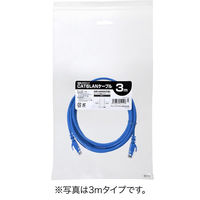 サンワダイレクト Cat6 スリムLANケーブル 0.5m （カテゴリー6・より線・ストレート・ブルー） 500-LAN6SL005BL 1本（直送品）