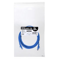 サンワダイレクト Cat6 スリムLANケーブル 3m （カテゴリー6・より線・ストレート・ブルー） 500-LAN6SL03BL 1本（直送品）