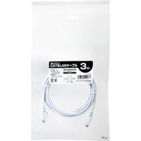 サンワダイレクト Cat6 スリムLANケーブル 3m （カテゴリー6・より線・ストレート・ホワイト） 500-LAN6SL03W 1本（直送品）
