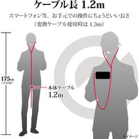 ヘッドセット イヤホン φ3.5mm4極ミニプラグ ライトニング端子 PS4 PS5 任天堂スイッチ ホワイト HS-GS30ELWH エレコム 1個