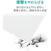 iPad ケース 第7世代 第8世代 10.2 対応 TPU 耐久性 弾力性 ソフトケース TB-A19RUCCR エレコム 1個（直送品）