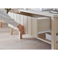 佐藤産業 KILIGS（キリグス） テレビボード 幅800×奥行410×高さ450mm オークホワイト KL45-80L IV 1台（直送品）