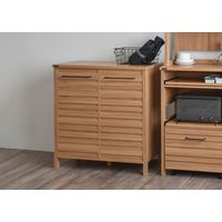 佐藤産業 LAFIKA（ラフィカ） キッチンキャビネット 幅854×奥行400×高さ900mm ナチュラル LF90-90C NA 1台（直送品）