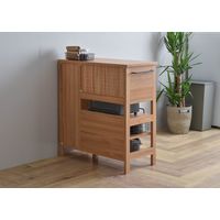 佐藤産業 LAFIKA（ラフィカ） レンジボード ロータイプ 幅854×奥行400×高さ900mm ナチュラル LF90-90L NA 1台（直送品）