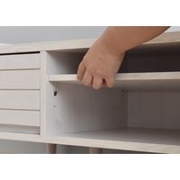 佐藤産業 TWICE（トワイス） テレビ台 ローボード 幅1200×奥行398×高さ372mm ホワイト TW37-120L WH 1台（直送品）