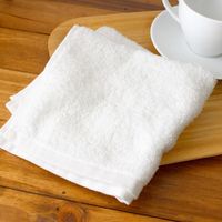 ヒオリエ 日本製 ハンドタオル 業務用 おしぼりタオル 10枚 モカ 約35×34cm 120匁 泉州タオル 無地 速乾 薄手　1セット(10枚)（直送品）