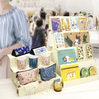 ササガワ 紙製組立式3段かざり棚 BIG ホワイト 44-5860 1台袋入