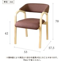 【要組立品】Netforce ネットフォース 介護椅子 カミーナ 組立品 ファブリック×ブルー 4脚セット（直送品）