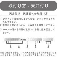 【伸縮】機能性カーテンレール「1.6～3.0m ダブル・木目L」 4975559778884 １セット(５本) トーソー（直送品）
