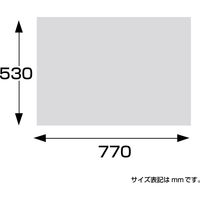 ササガワ 包装紙 クリスタルグレー 半才判 大容量500枚仕立 49-71106 1箱(500枚入)（直送品）