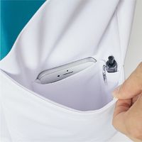 アシックス スクラブ メンズ 半袖 ホワイト×ネイビー CHM857-19 1枚　スクラブ