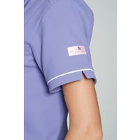 フォーク レディスジップスクラブ ダークネイビー×ホワイト HI706-17-M 1枚　スクラブ