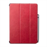 サンワサプライ iPad 10.2インチ Apple Pencil収納ポケット付きケース レッド PDA-IPAD1614R（直送品）