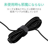 エレコム TV用ヘッドホン（スタンダード）カナルタイプ EHP-TV11CM3BK 1個