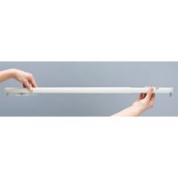 フルネス ツッパリ式ワンロックカーテンレール フィットワン ホワイト 1.5m用 I2003 1本