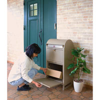 【軒先渡し】ヤマソロ Neville ネビル スタンドポスト 宅配ボックス アイボリー 幅450mm 1台（直送品）